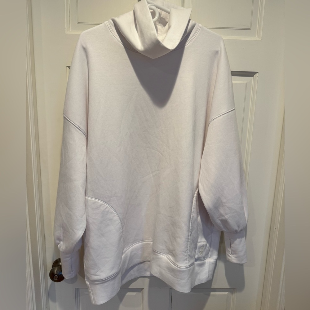 Free People White Oversized Sweatshirt
